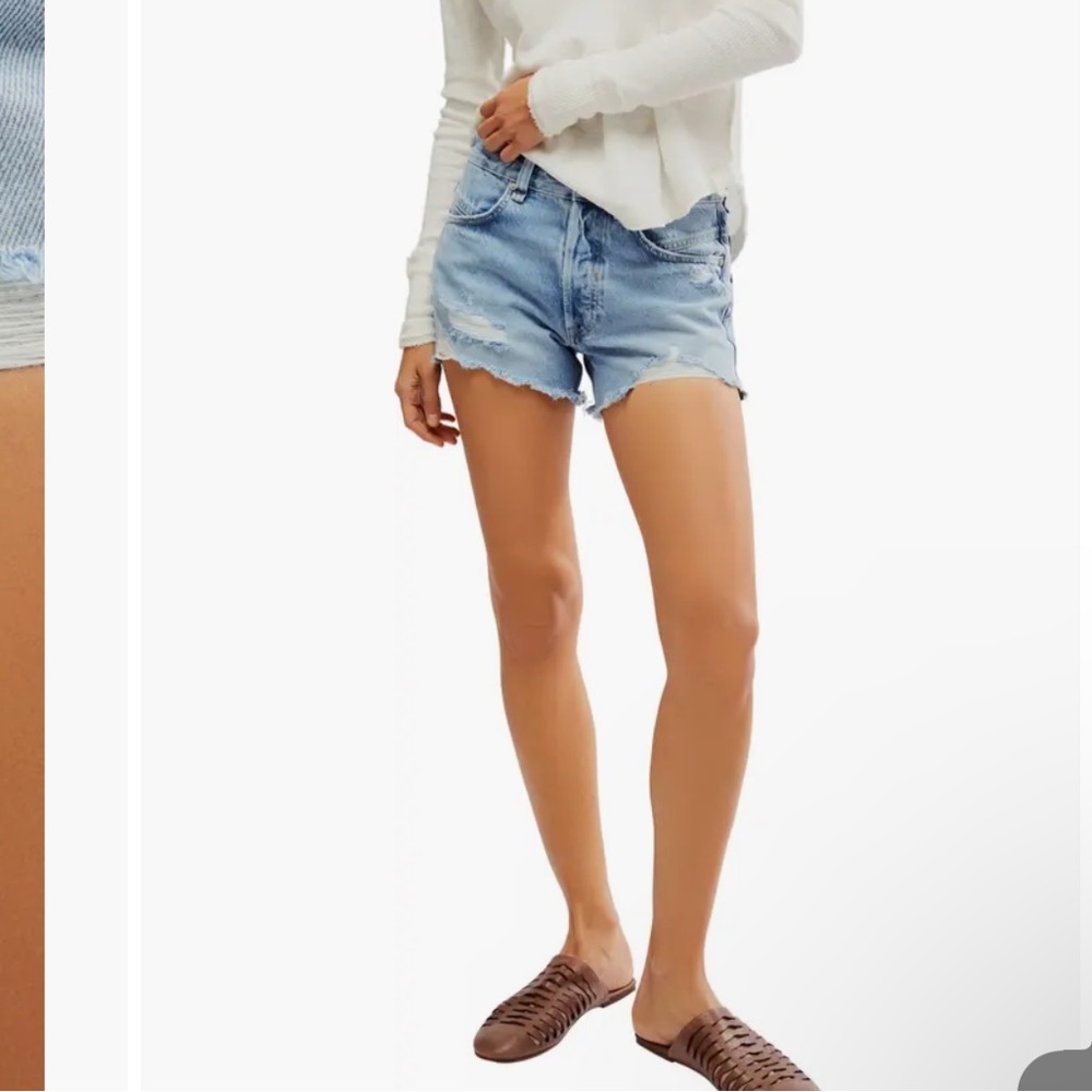 Free People Now or Never Denim Shorts, NWT.